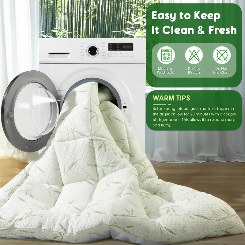 Extra Thick Soft Mattress Protector Down Alternative Fill