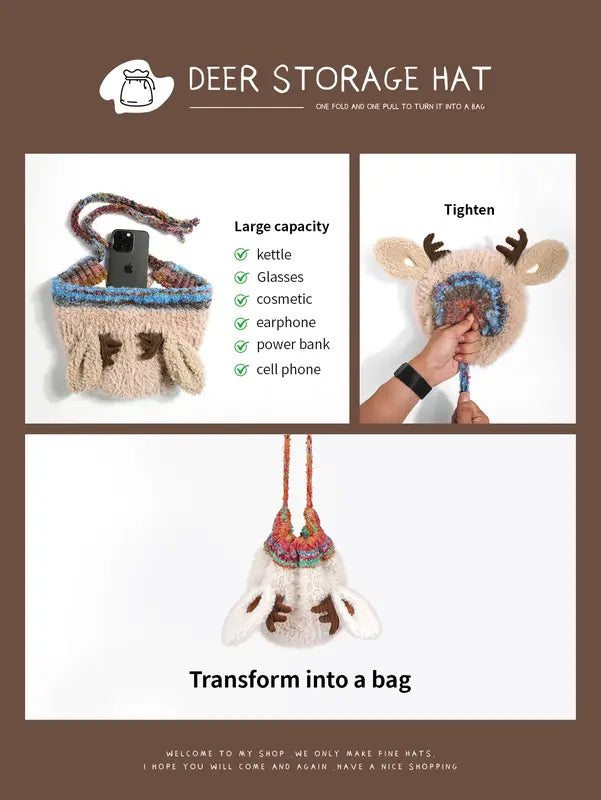 Original design Festive Christmas Antler Hat