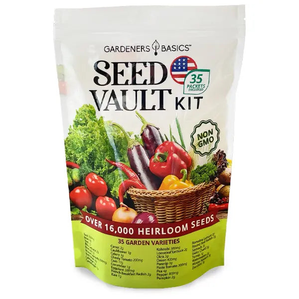 35 Pack Heirloom Vegetable Seeds – Survival Garden Variety Kit for Home Growing & Planting, Great Gardening Gift