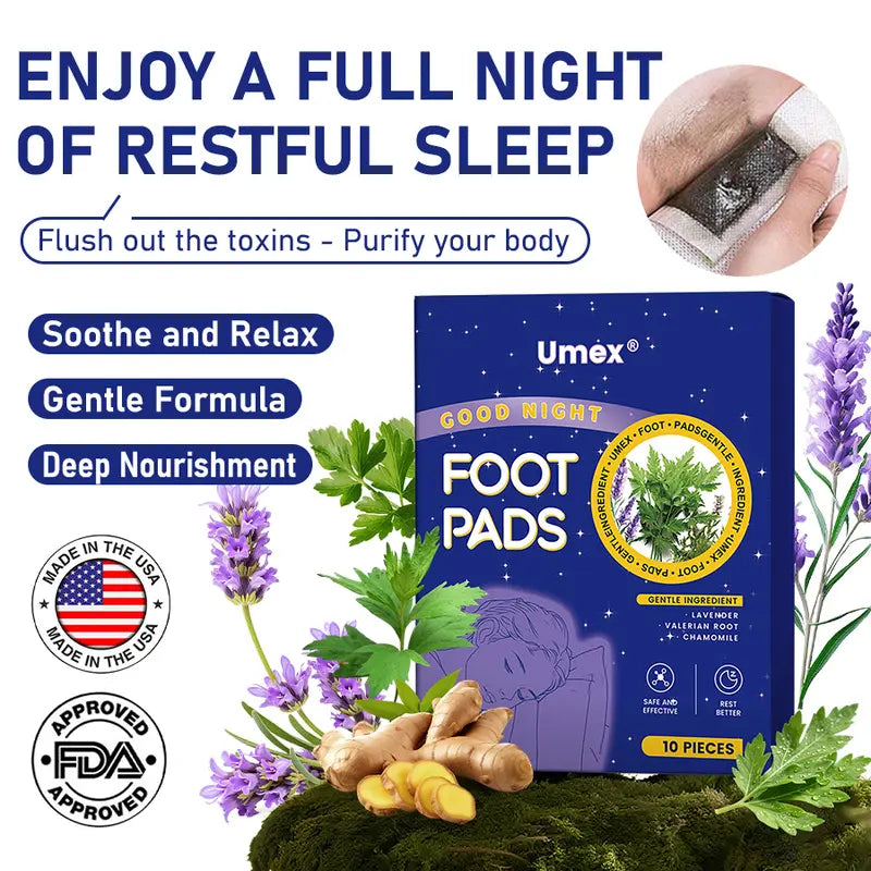 Deep Relaxing Foot Patches— Soothe tired feet, relieve stress, promote relaxation & improve sleep.