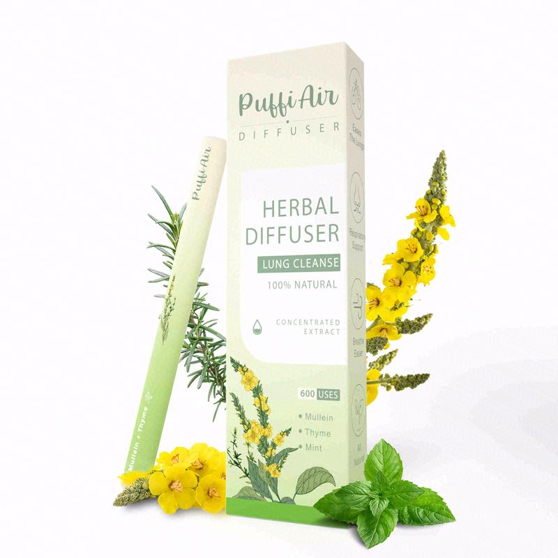 Thyme and mint extracts for lung detoxification and oral air freshening