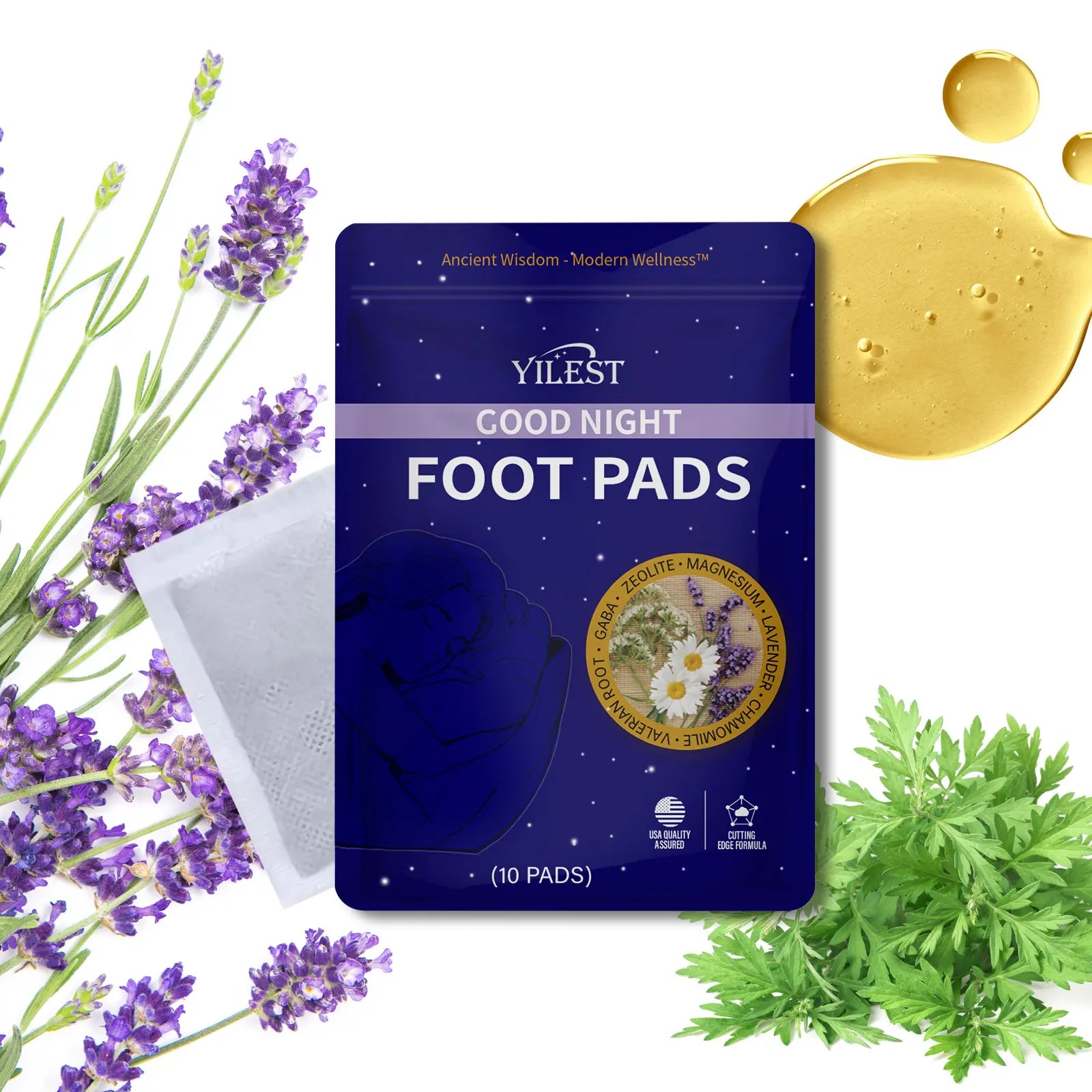 Deep Relaxing Foot Patches— Soothe tired feet, relieve stress, promote relaxation & improve sleep.