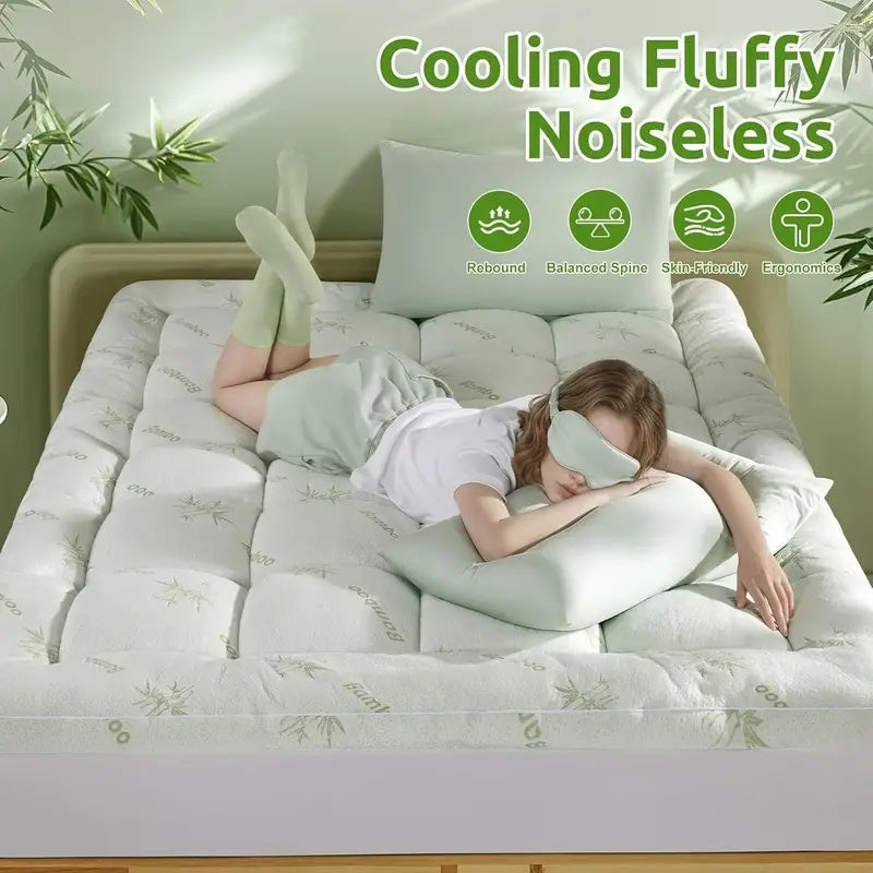 Extra Thick Soft Mattress Protector Down Alternative Fill