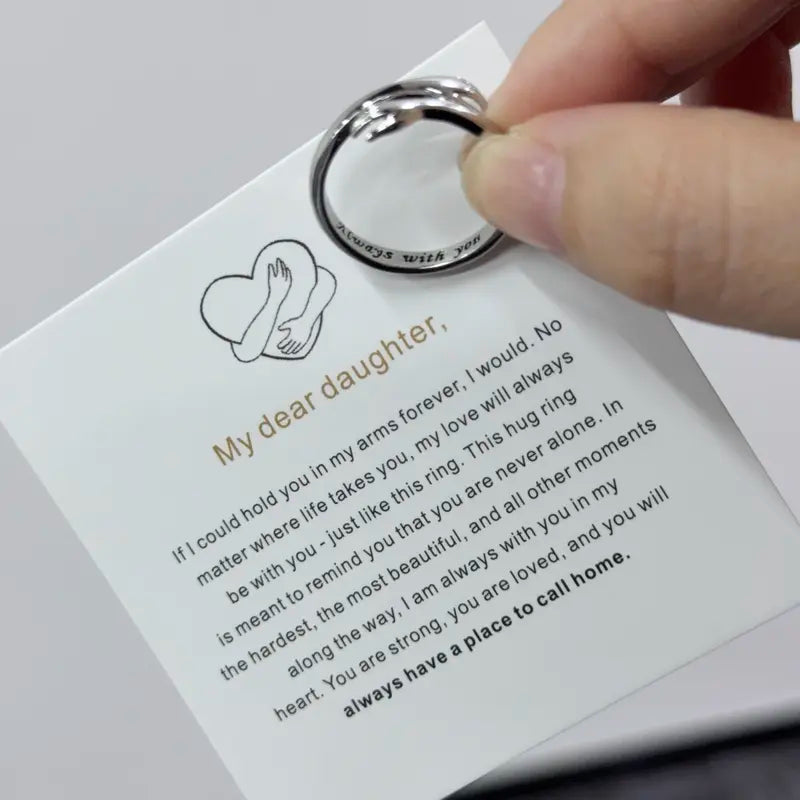 Hug Ring For My Daughter - A Symbol of Love and Protection