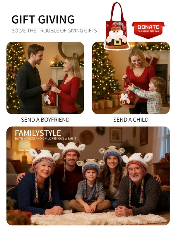 Original design Festive Christmas Antler Hat