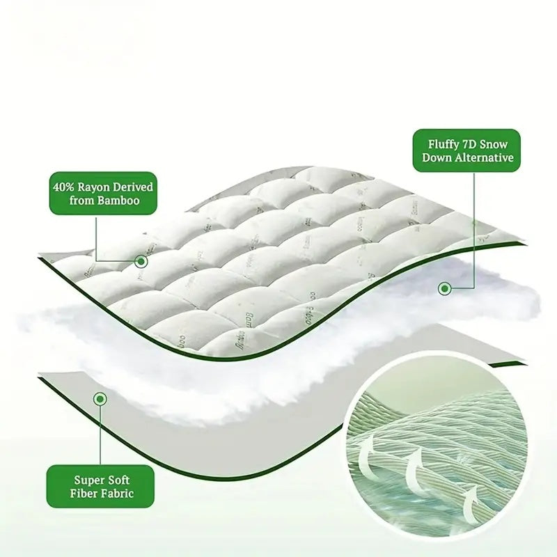 Extra Thick Soft Mattress Protector Down Alternative Fill