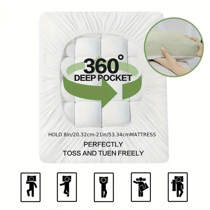 Extra Thick Soft Mattress Protector Down Alternative Fill
