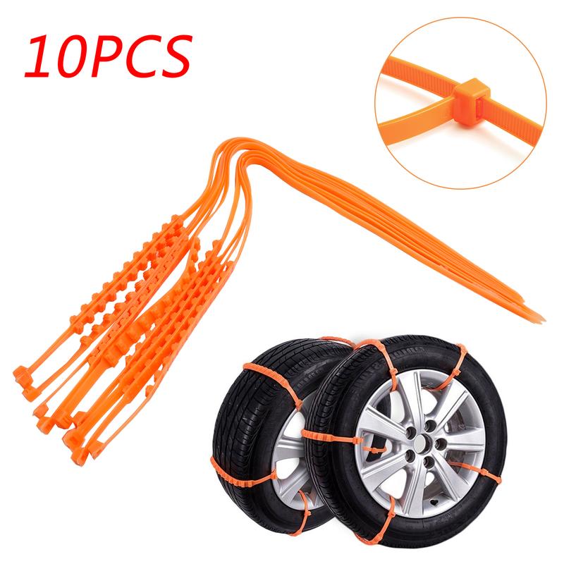 Universal Tire Chains Snow Chain Anti-Skid Wheel Belts For Cars Trucks SUVs