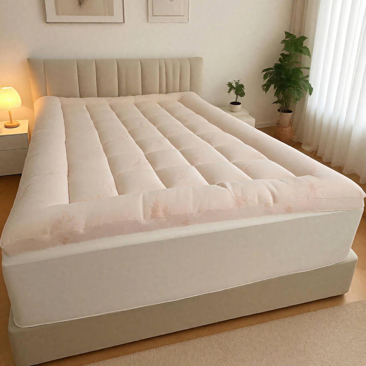 Extra Thick Soft Mattress Protector Down Alternative Fill